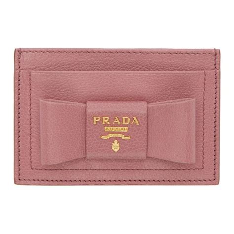 prada card holder bow|Prada card holders.